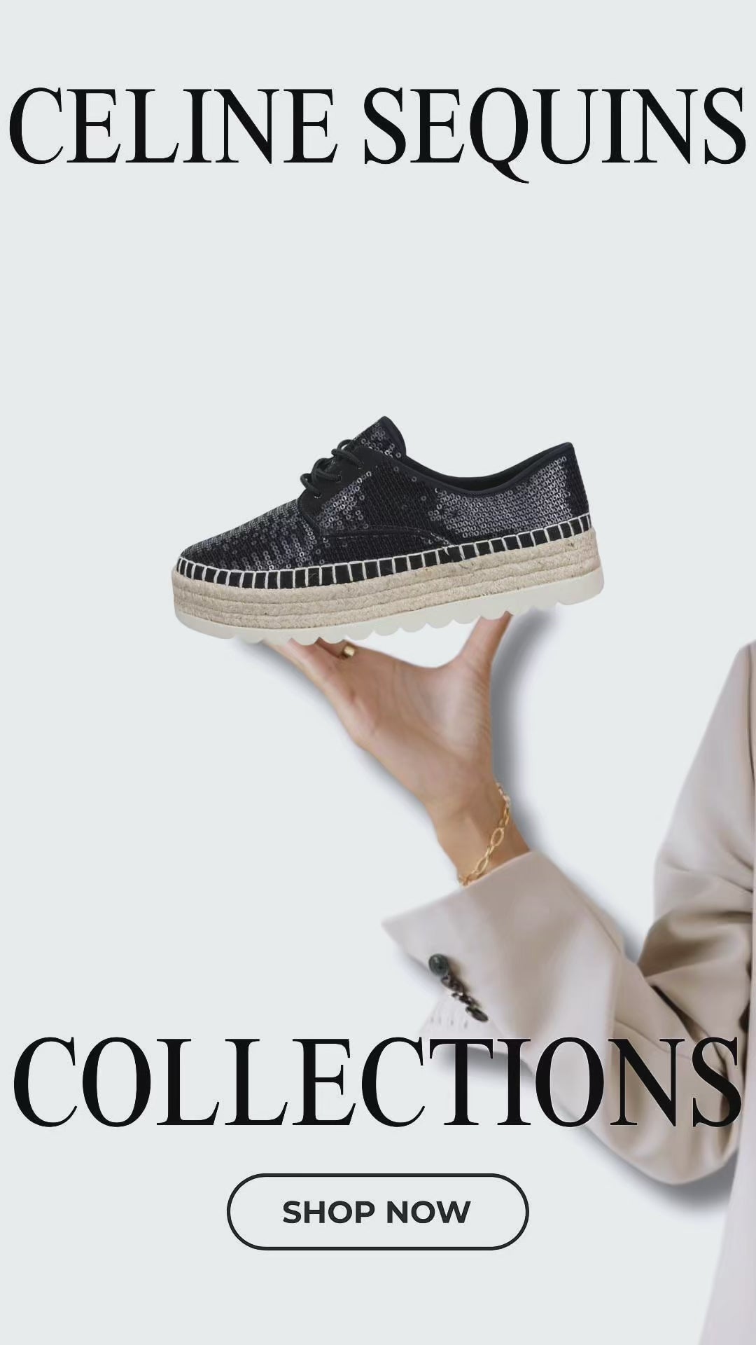 セロリンリン❤︎ Love Rio Celine Sequins Sneakers - Chocolate